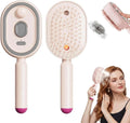 Electric Spray Hair Straightener Comb Electric Steaming Air Cushion Massage Hair Brush Rechargeable Detangling Steam Brush