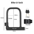 WEST BIKING Bike Foldable Lock Anti-theft Electric E-Bike Chain Padlock Motorcycle Safety Portable Locks Bicycle Accessories