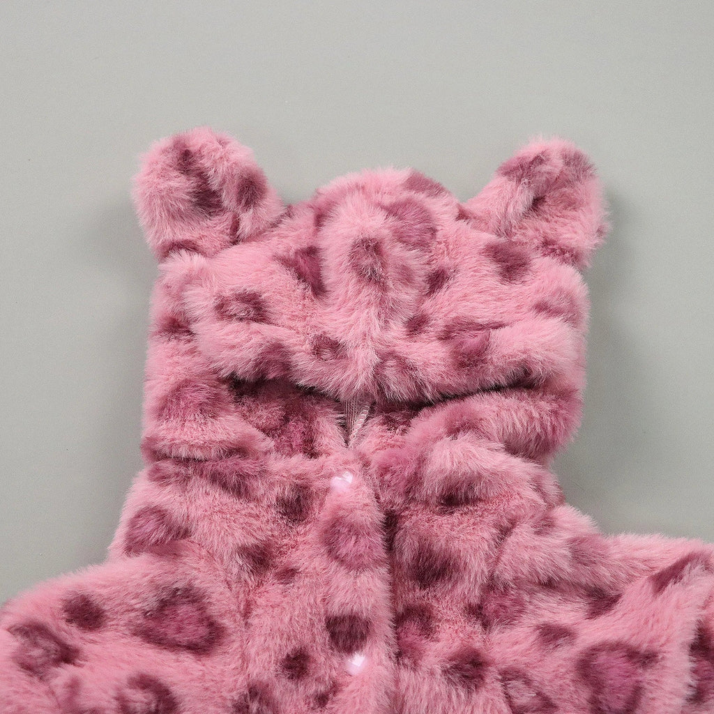 Pet Warm Clothes for Dog Cat Puppy Jacket with Lovely Ear Hat Fuzzy Coat  Sweatshirt Dog Costume Outfits for Small Medium Dog fo