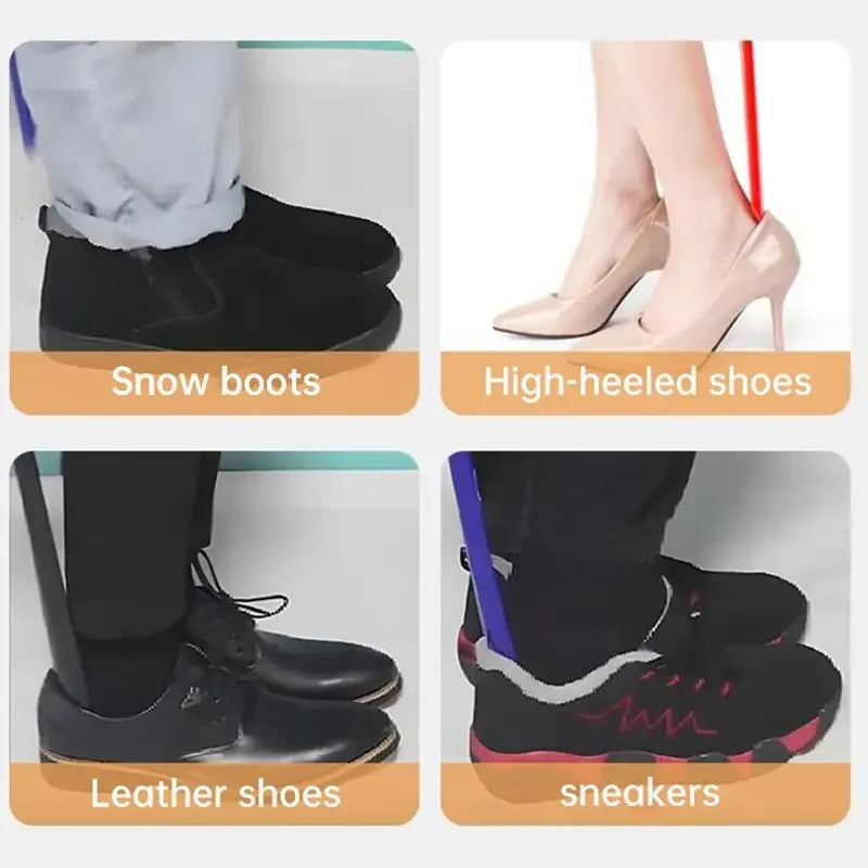1pc Extra Long Flexible Plastic Shoe Horns Do Not Require Bending