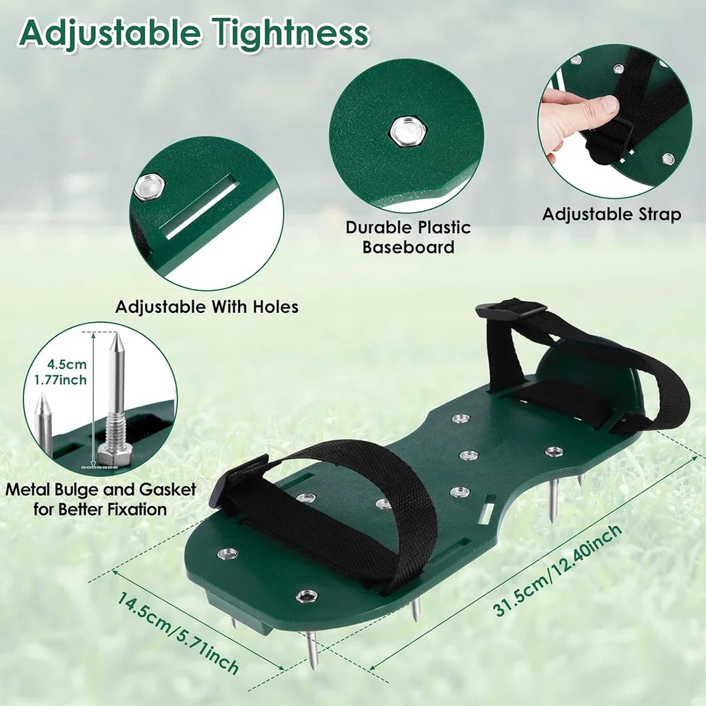 Lawn Aerator Shoes Adjustable Spiked Aerating Sandals Machine Gardening Tools Products Manual Ground Surcador Accessories Tool
