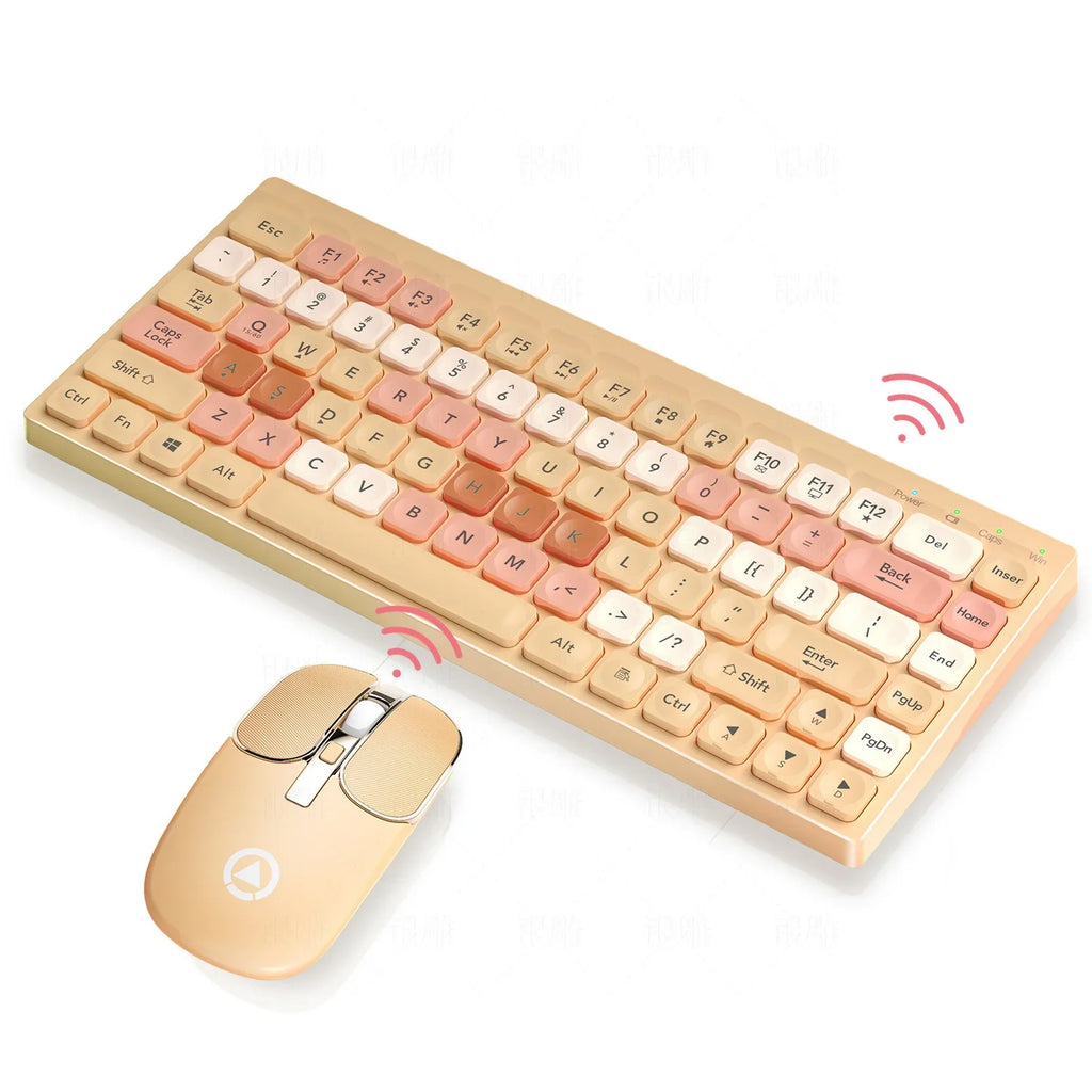 KM02 Wireless Keyboard And Mouse Set Rechargeable Type-c Computer Accessories External Keyboard And Mouse Stable Network Transmi