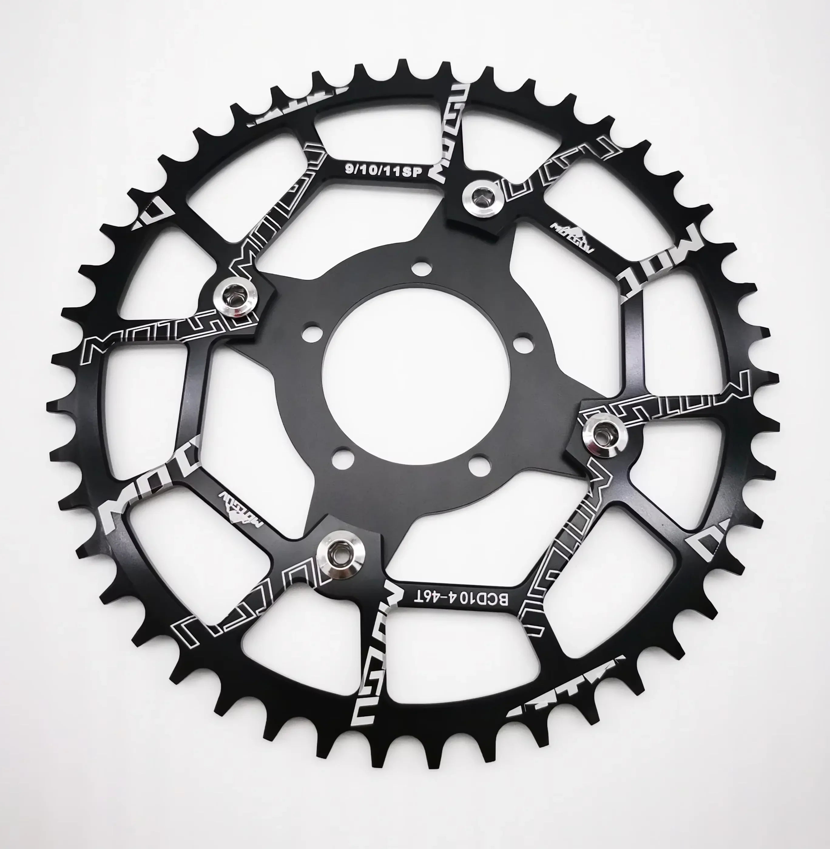 ALLTOO Bike Part Bicycle Crankset Bafang 104BCD Motor Aluminum Alloy Chainring Mid Drive Adapter For Electric E-bike 32T-52T