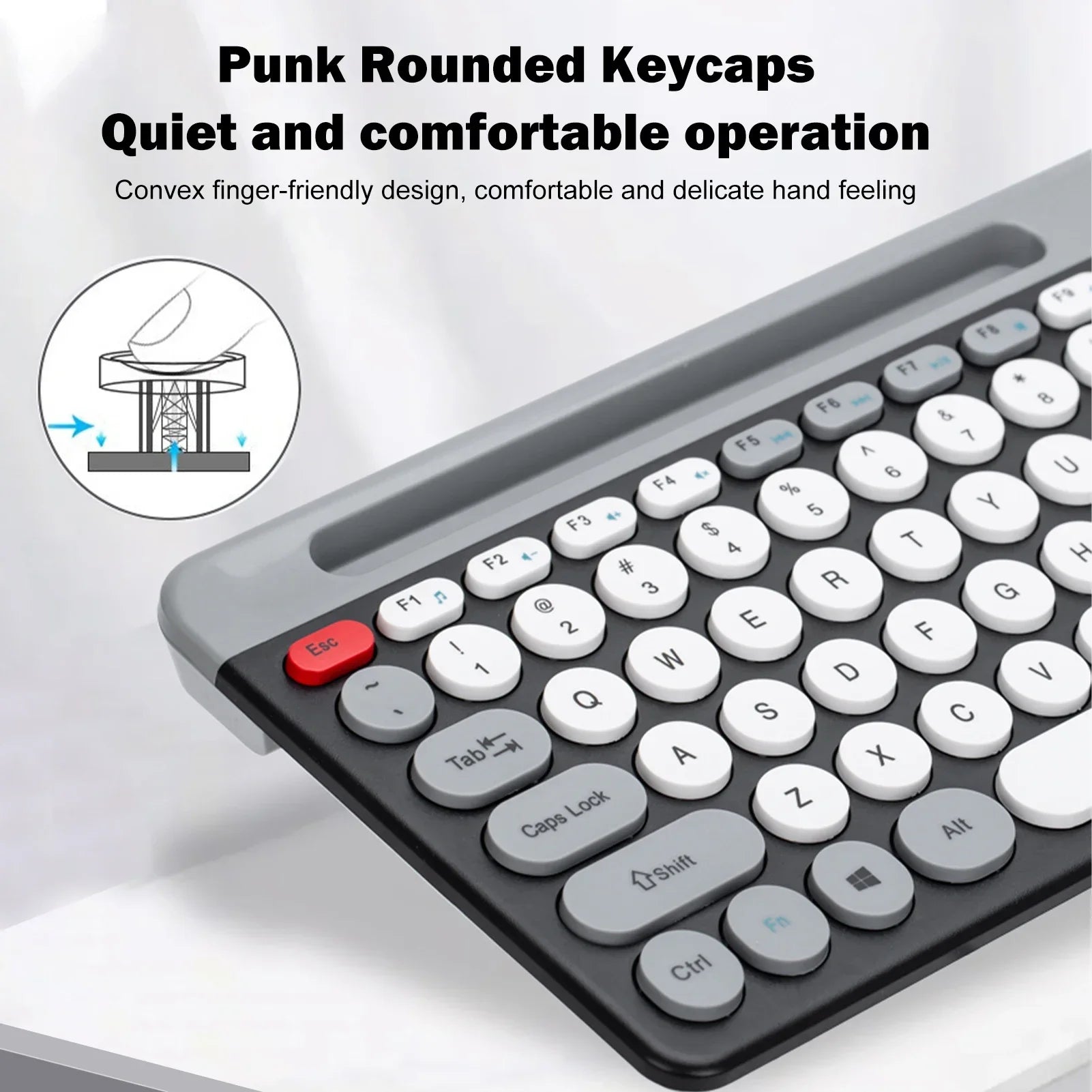 Dual-mode Wireless Keyboard & Mice Combo 2.4G Bluetooth 5.0 Membrane Keyboards BT 3-Channels Rechargeable Key Board Mouse for PC