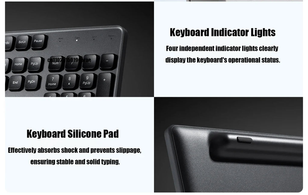 Xiaomi Wireless Keyboard and Mouse Set 3 2.4G Wireless Slim and Quiet Business Office Use Plug and Play