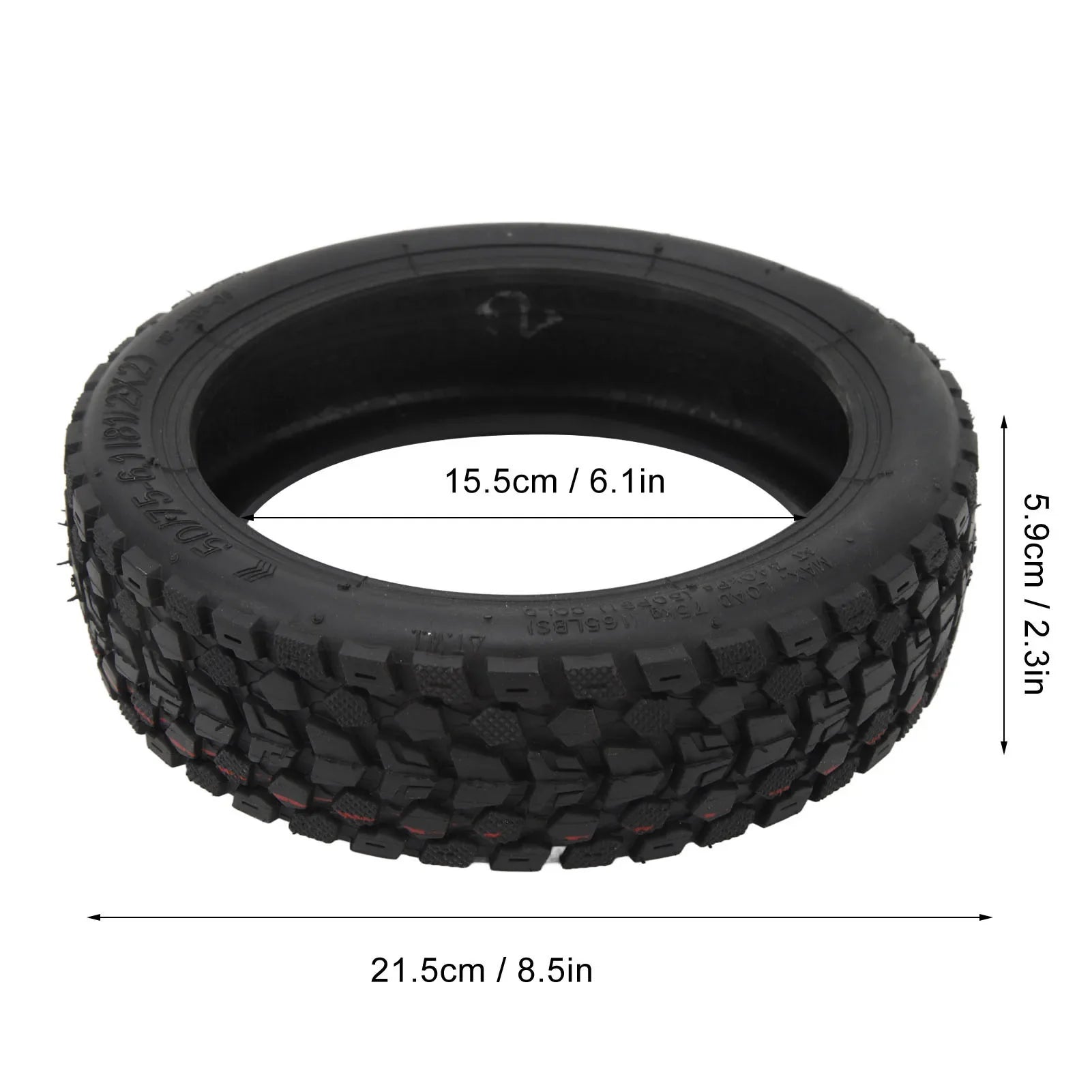 50/75‑6.1 Electric Scooter Tire Replacement Electric Scooter Vacuum Tire Anti Puncture Honeycomb Electric Scooter Wheels new