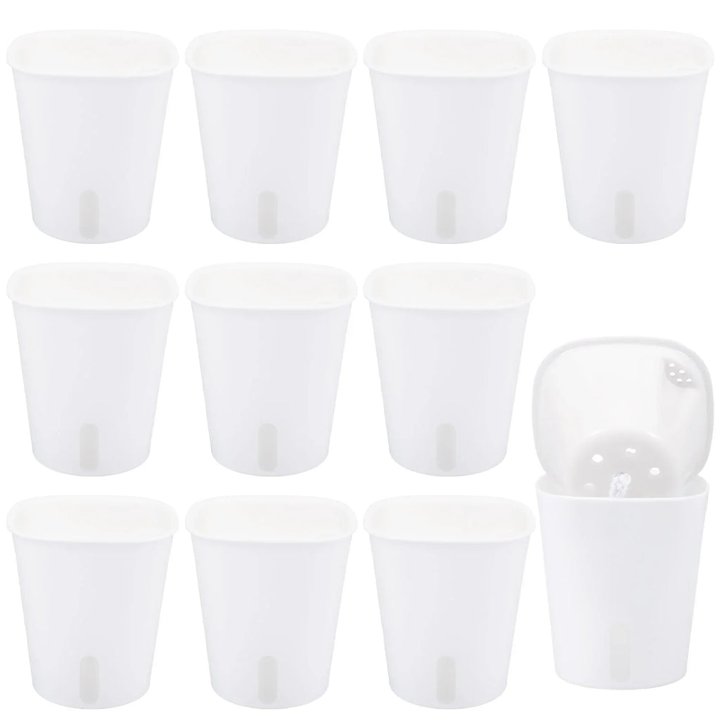 10 Pcs Self Watering Planter Lazy Hydroponic Flower Pot Plastic