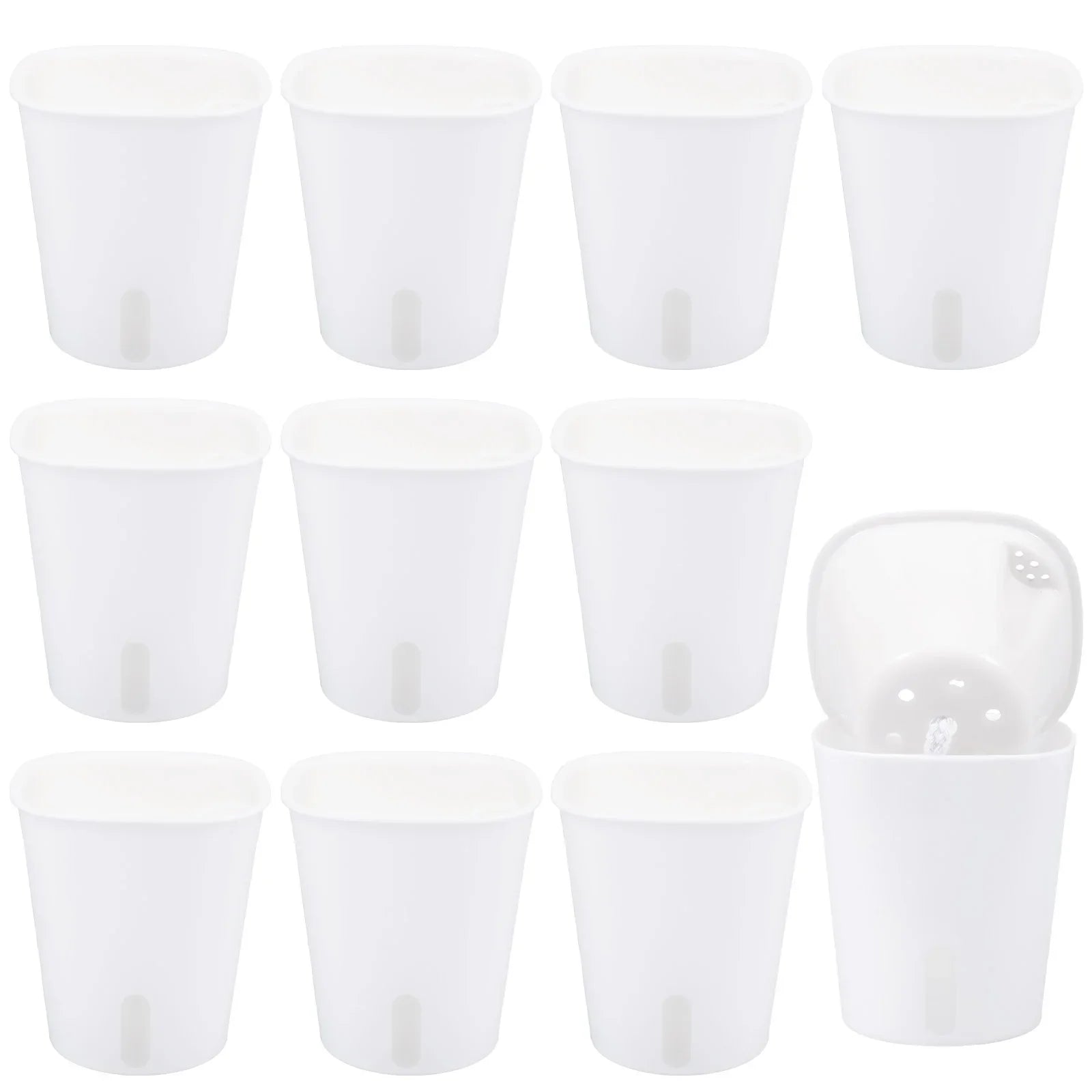 10 Pcs Self Watering Planter Lazy Hydroponic Flower Pot Plastic