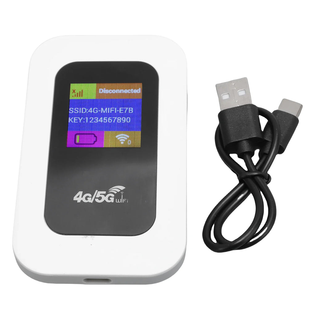 Portable WiFi Router WiFi Mobile Hotspot Device 300Mbps High Speed 4G 5G Pocket Wireless Network WiFi Device for Travel Camping