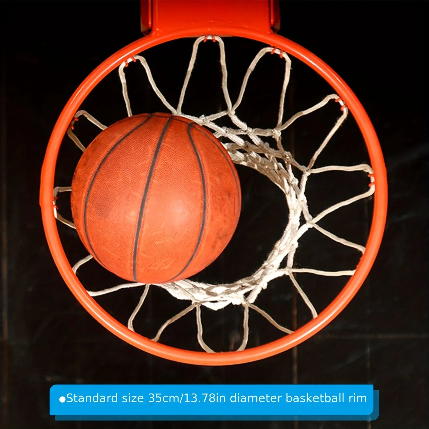 Heavy-Duty Wall-Mounted Basketball Hoop with Adjustable Height,Backboard & Net - Space-Saving Indoor/Outdoor - Easy Installation