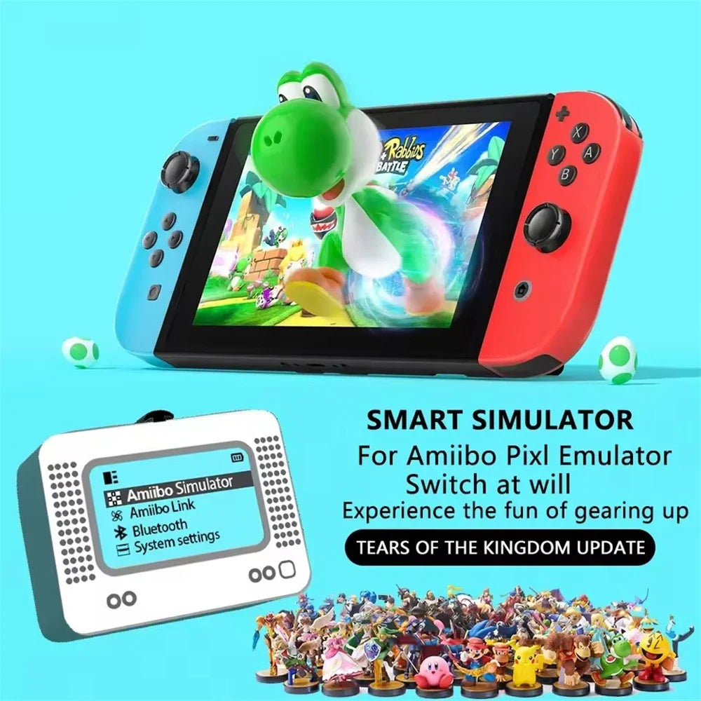 For Allmiibo Chargeable Intelligent Simulator Emulator Bluetooth-Compatible Universal Writer for Switch/Wiiu Gaming Accessories
