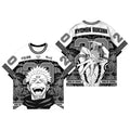 Bandai Sukuna Jujutsu Kaisen Monochrome Manga Panel Jersey Cursed King No. 20 Adult Kids T-Shirt Summer Quick-dry Lightweight