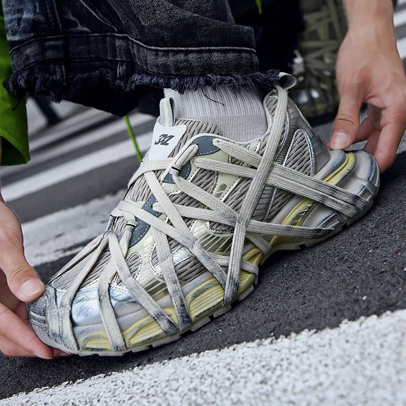 2025 High Quality New Men's Women's Shoes Summer Breathable Running Comfortable Sports Mesh Couple Dad Shoes Male Fashion Shoe