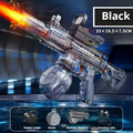 Electric Water Gun Simulation Shooting Water Gun with Recoil Flash Function Summer Outdoor Beach Game Toys Children Adults Gifts