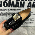 Fashion Women Loafers Plus Size Casual Women Shoes Slip On Female Flat Shoes Designer Women Mullers Patent Leather Shoes