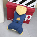 Waterproof Pet Clothes for Dog Winter Warm Dog Jacket Coat Cat Small Dog Hooded Jumpsuit Snowsuit Puppy Outfits for Cold Weather