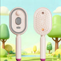 【SA】Electric Spray Hair Brush 2-In-1 Misting Hair Brush With Water Spray Reduce Frizz Anti-Static Retractable Steam Massage Comb