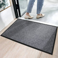 Front Door Mat Heavy Duty Indoor Outdoor Doormat Low Profile Outdoor Mats For Home Entrance Fade Resistant Shoe Scraper Mat