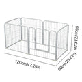 6 Panels Dog Fence Playpen Foldable Exercise Puppy Kennel Cage Heavy Duty Dog Exercise Fence for Dog Cat Rabbit Pet Exercise