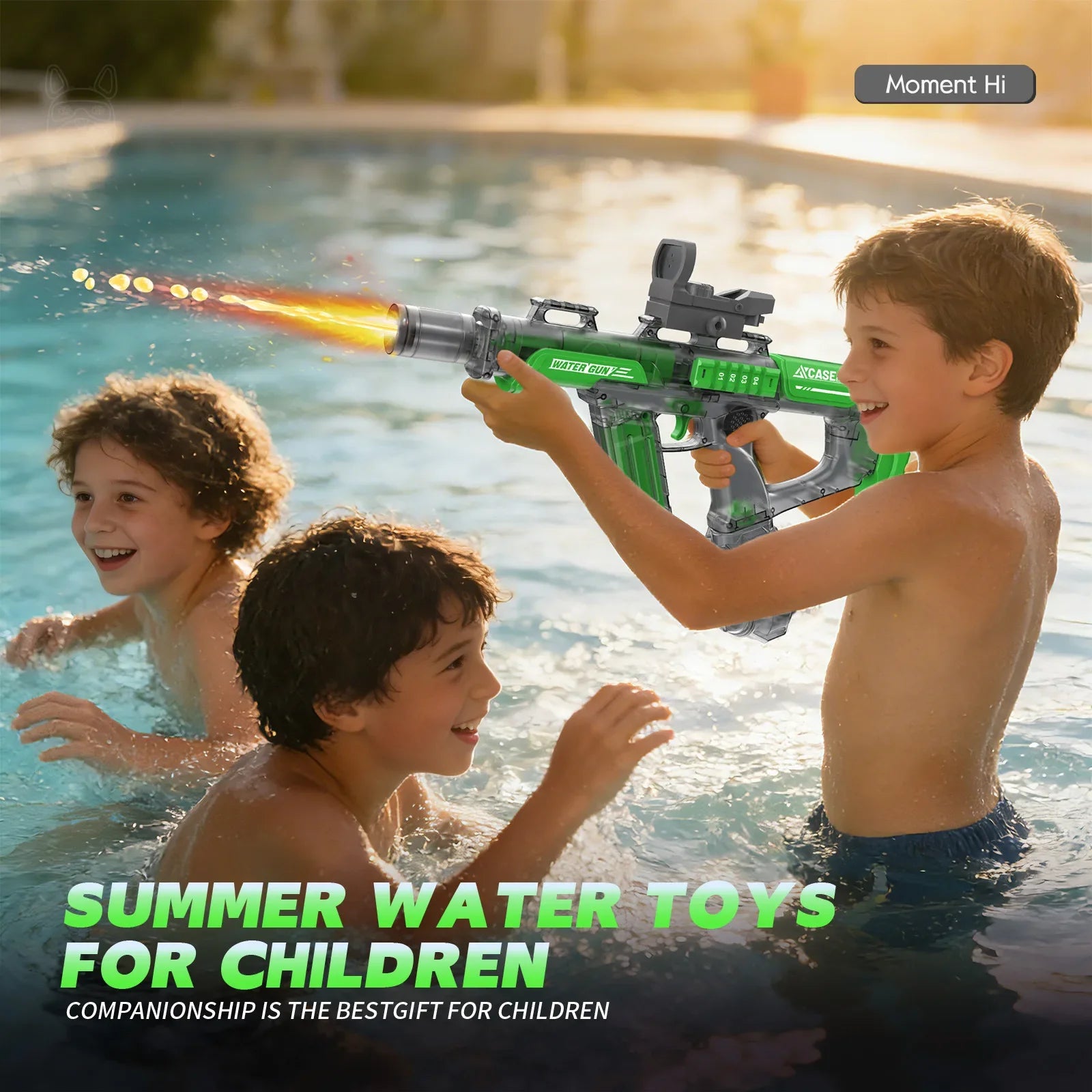 Electric Water Guns For Adults Powerful Squirt Water Large Capacity Automatic Continuous Water Gun Summer Outdoor Toys for Kid