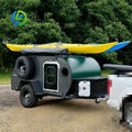Family Camping Trailer Large Storage Space Foldable Utility Cart For Camping RV Trip Picnic Beach And Outdoor Campground Use