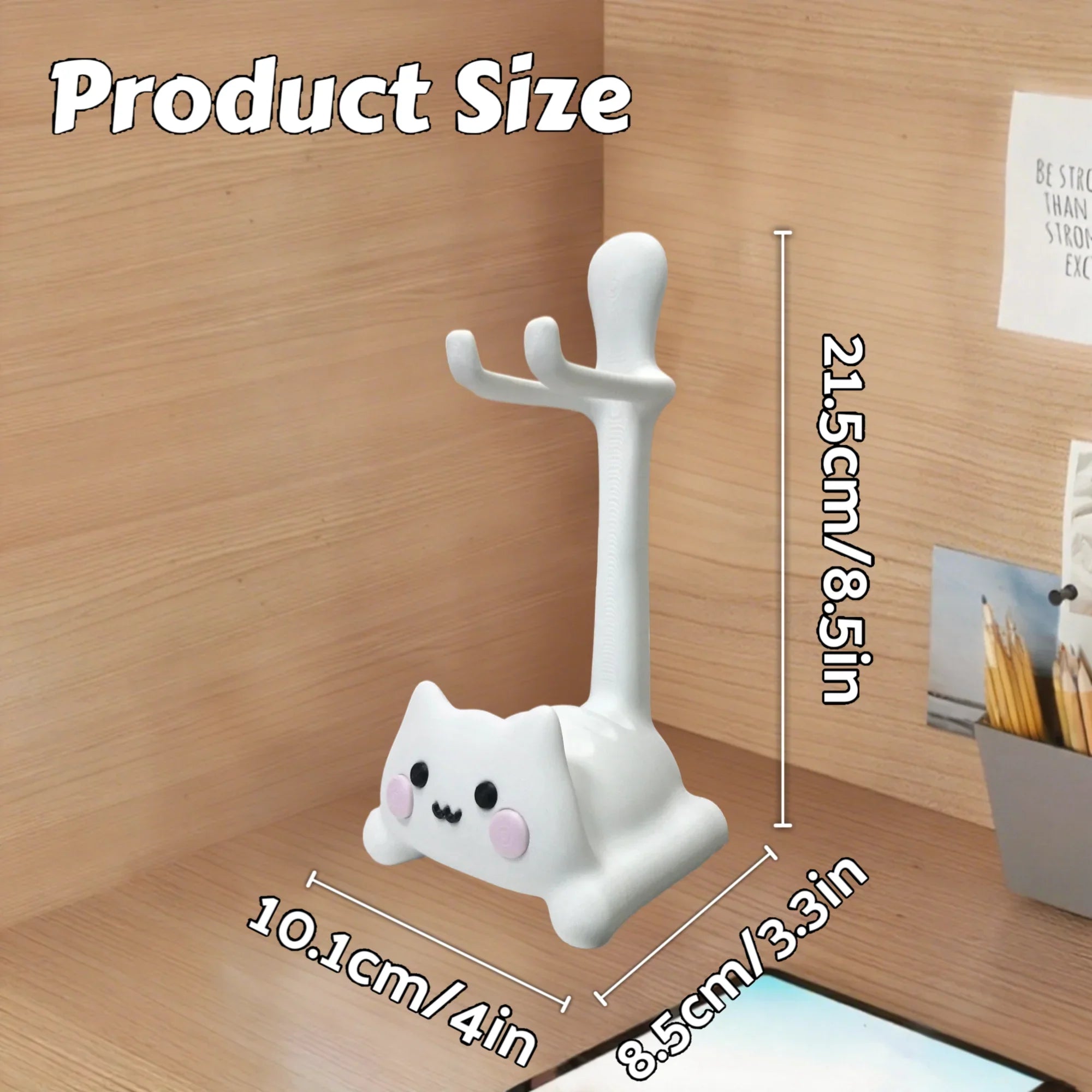 A cute cat-shaped game stand, compatible with PS5/PS4/Xbox/Switch, made of plastic and not easy to break