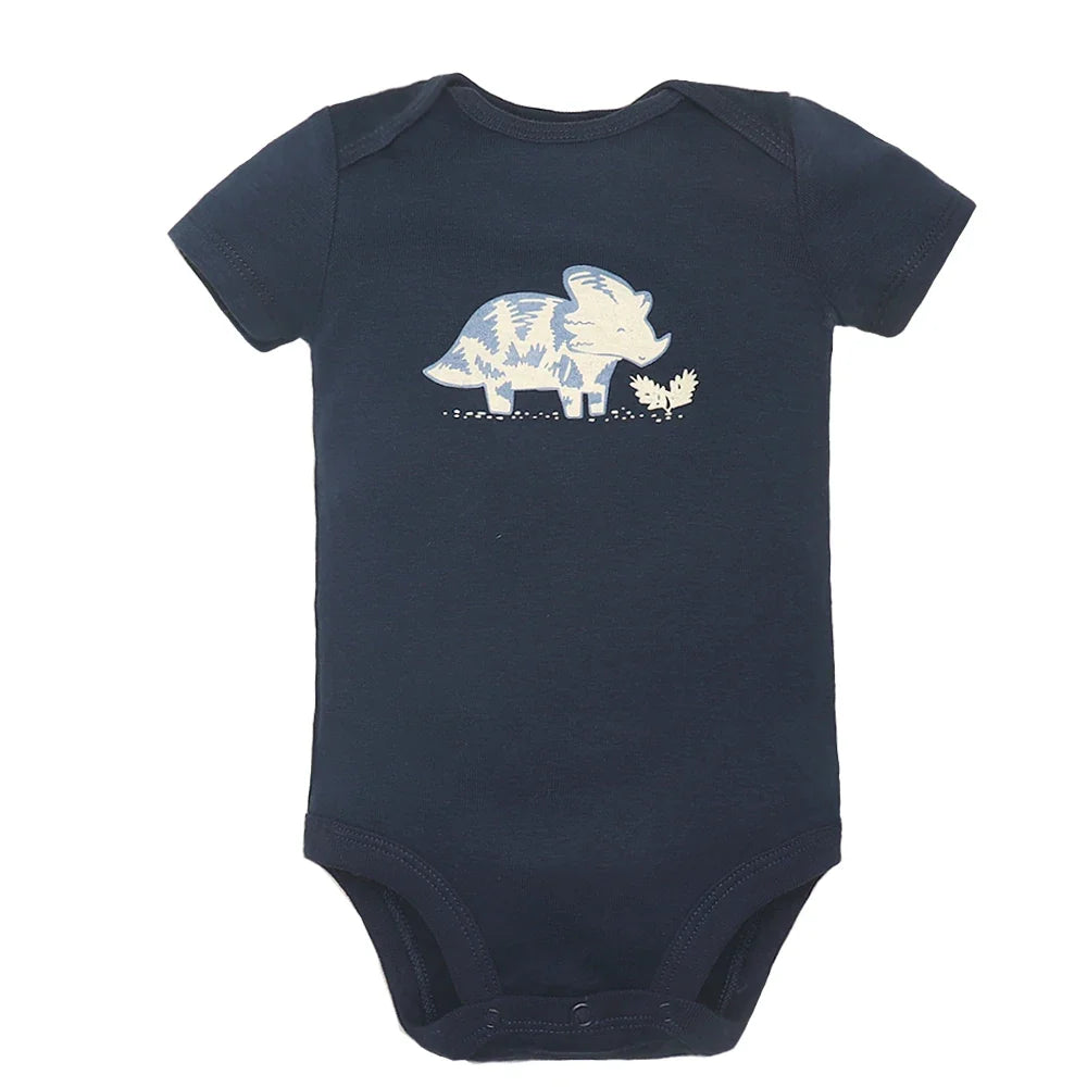 Newborn Boys Romper 2024 New Summer Cotton Baby Jumpsuit Infant Soft Baby 5 pieces Cartoon Baby Boy Clothes 0 to 24 Months