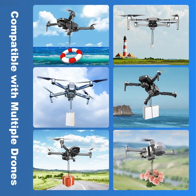 Universal Drone Airdrop Thrower System 2.4 Remote Control General Payload Delivery Thrower Air Dropper Device Drone Accessories