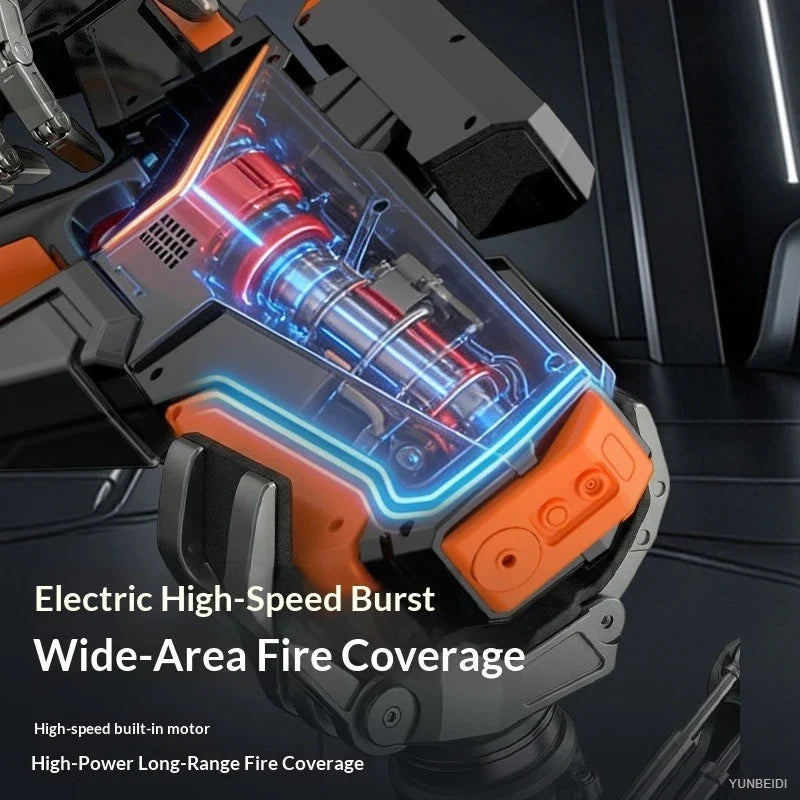 Electric LED Water Gun Automatic Water Suction Large-capacity Continuous Water Spray Summer Game Interaction Children's Gift