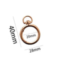 5Pcs Heart Shape Rotation Alloy Lobster Spring Clasps Openable Key Ring  Hook Carabiner Connector Dog Chain Buckles DIY Jewelry