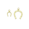 18K Gold Lucky Horse Shoe Shape Pendant/Charm, Z1310