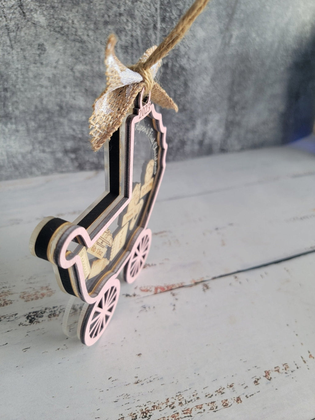 Baby's First Christmas Ornament Baby Carriage Edition