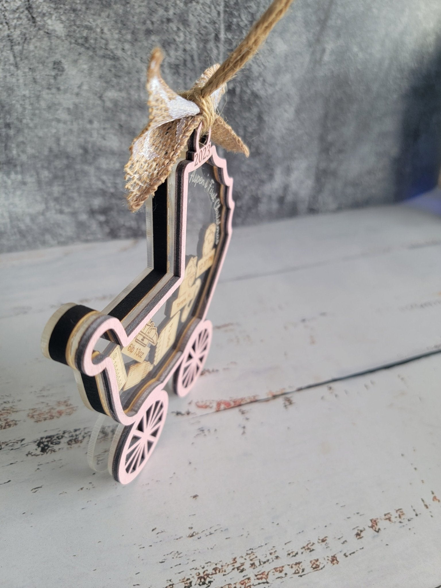 Baby's First Christmas Ornament Baby Carriage Edition