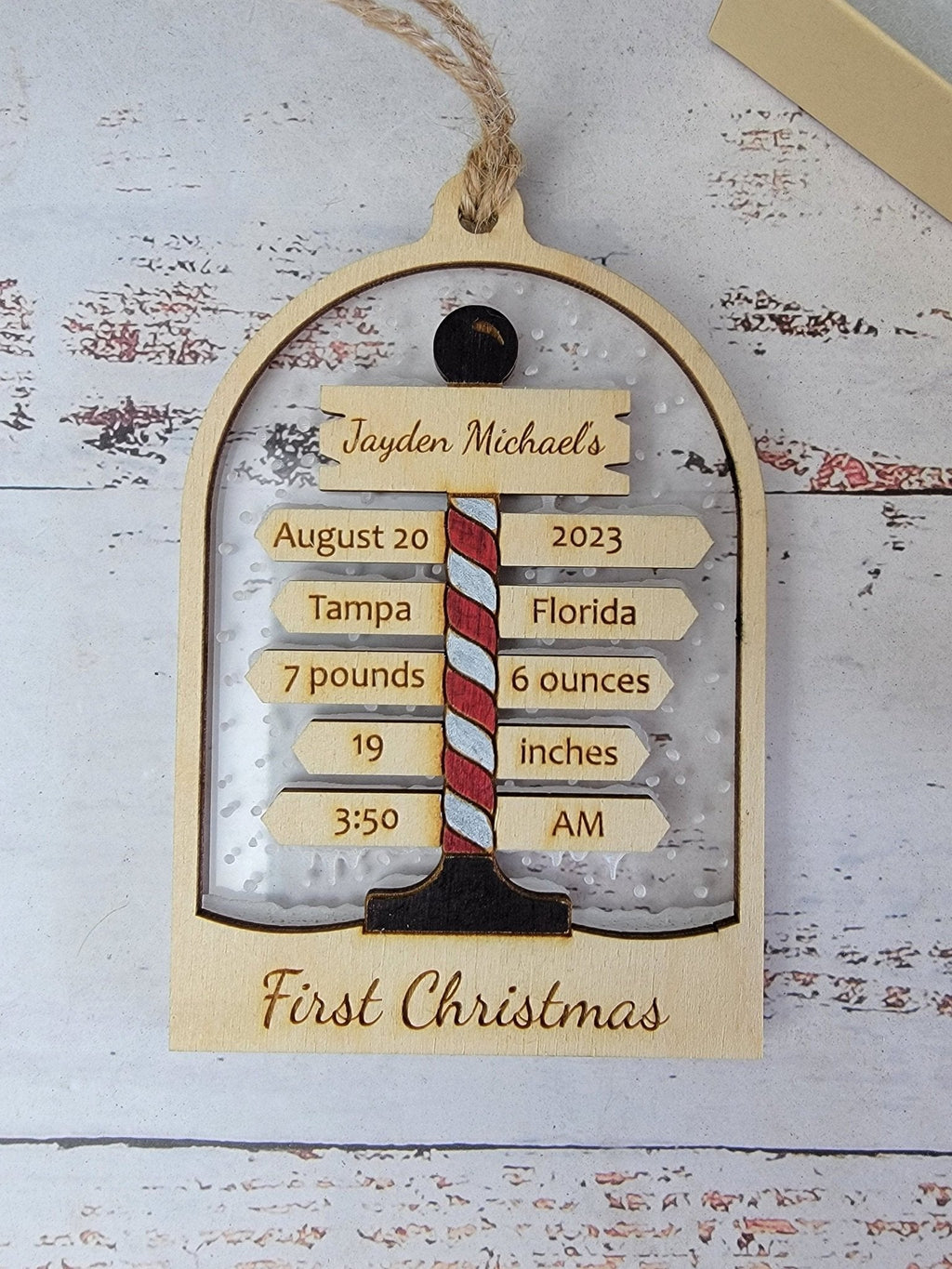 Baby's First Christmas Ornament North Pole Edition