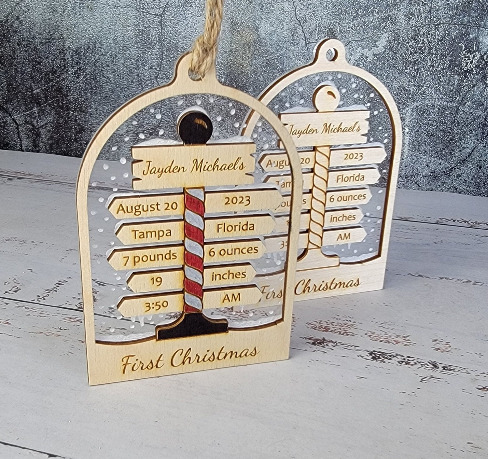 Baby's First Christmas Ornament North Pole Edition