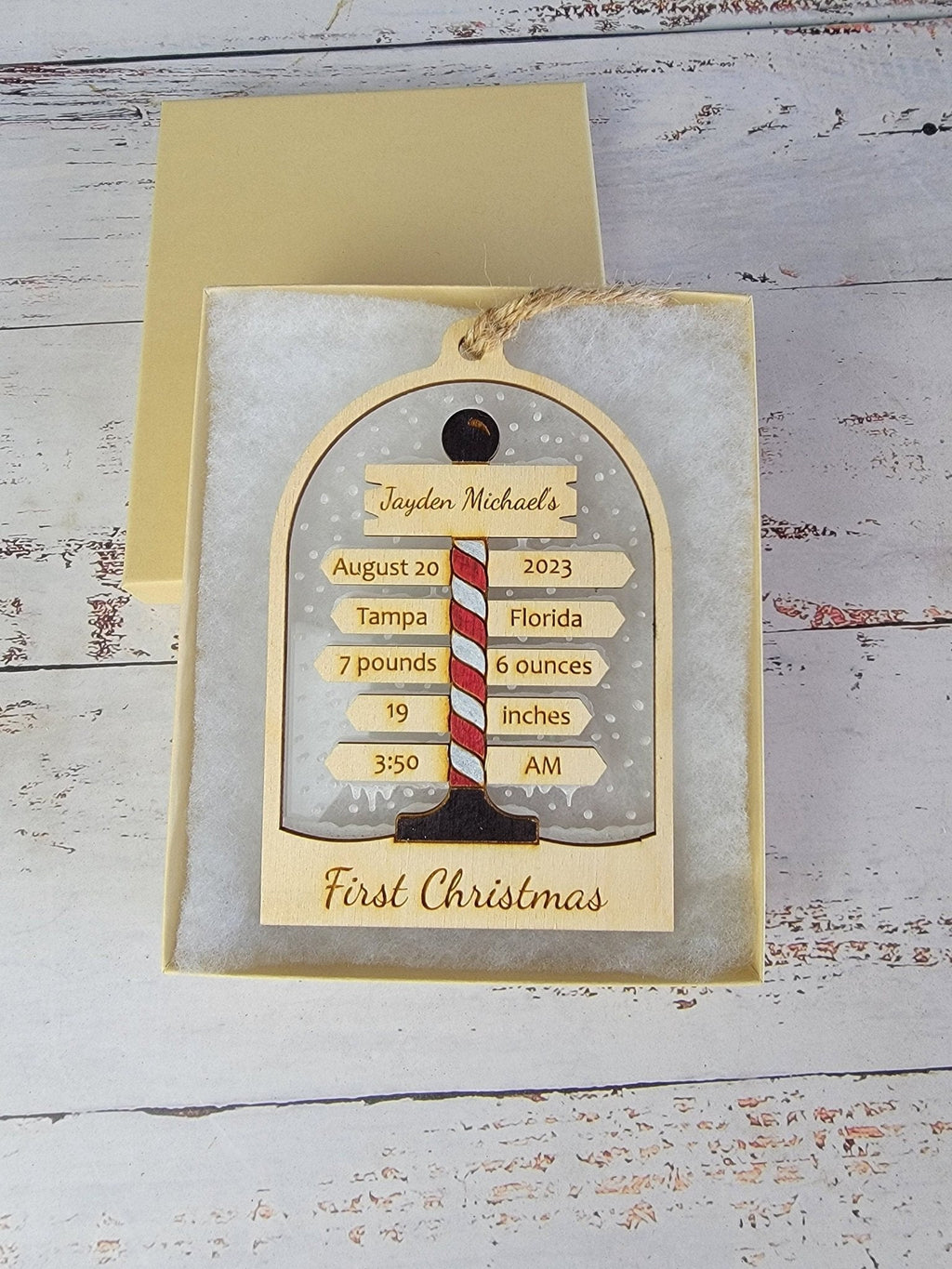 Baby's First Christmas Ornament North Pole Edition