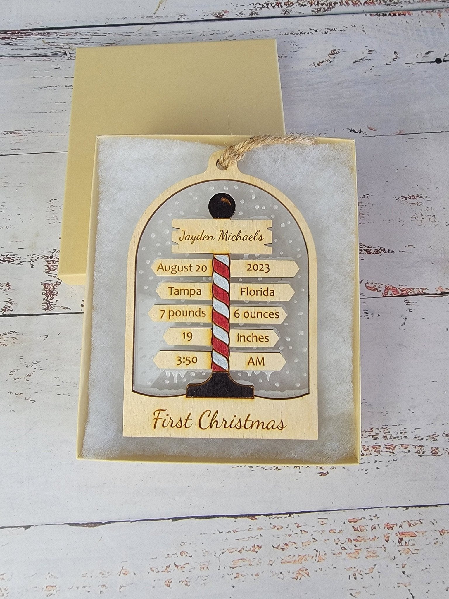 Baby's First Christmas Ornament North Pole Edition