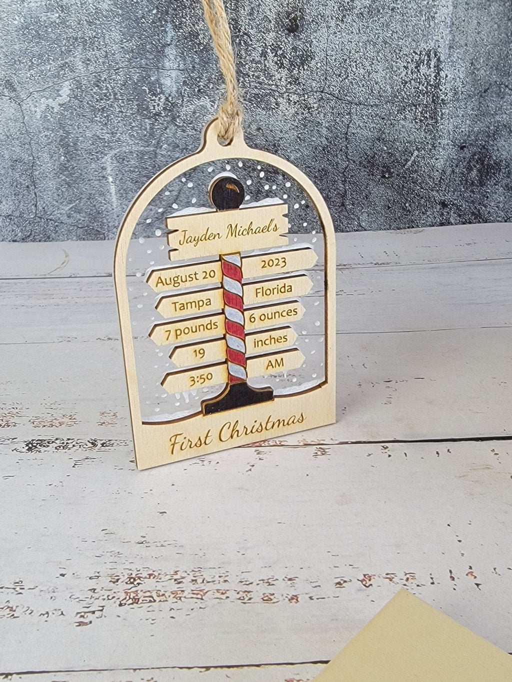 Baby's First Christmas Ornament North Pole Edition
