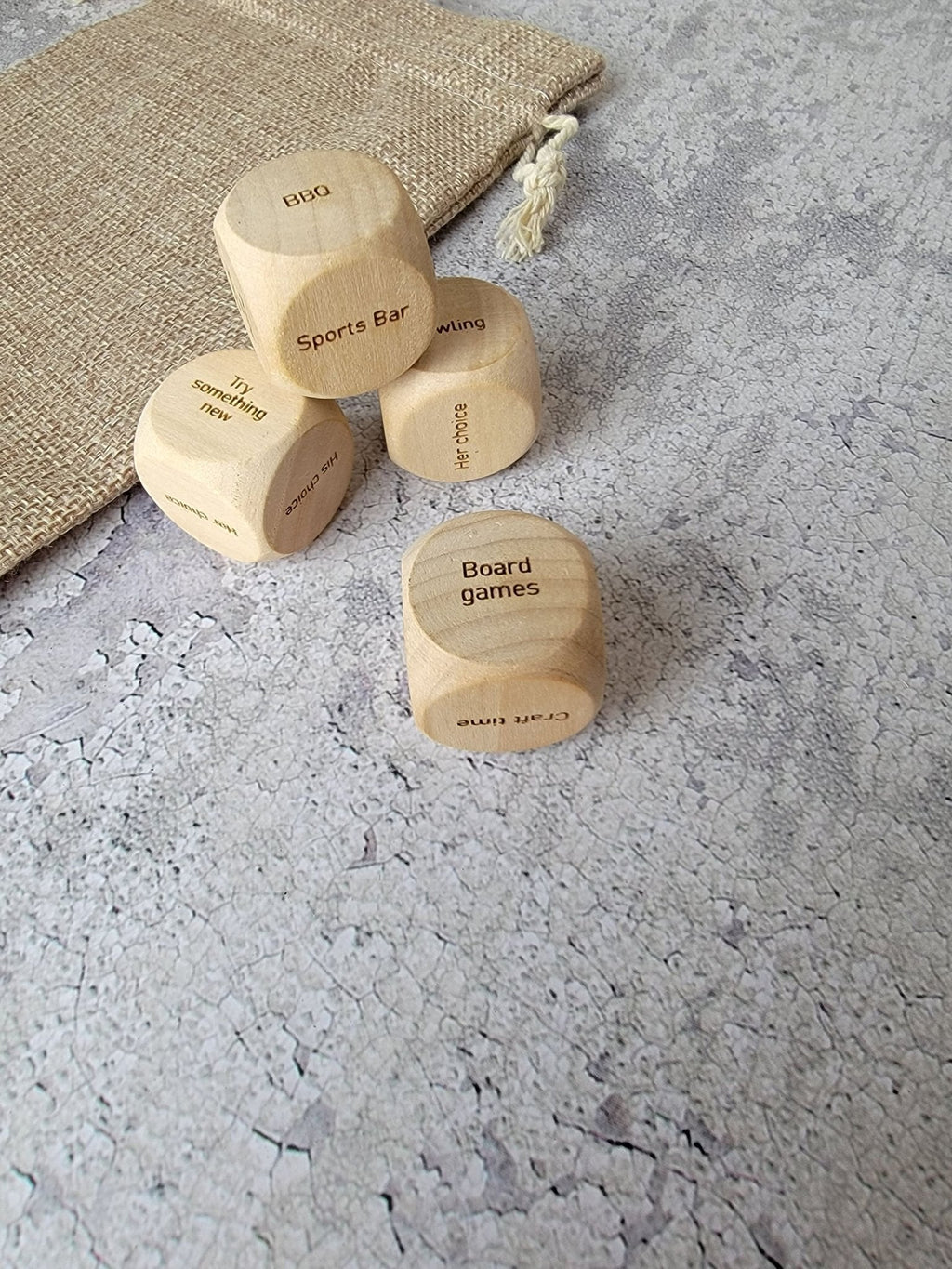 Personalized Couples Date Decision Dice