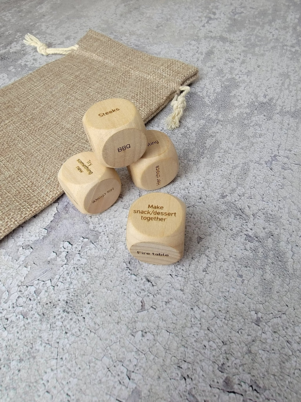 Personalized Couples Date Decision Dice