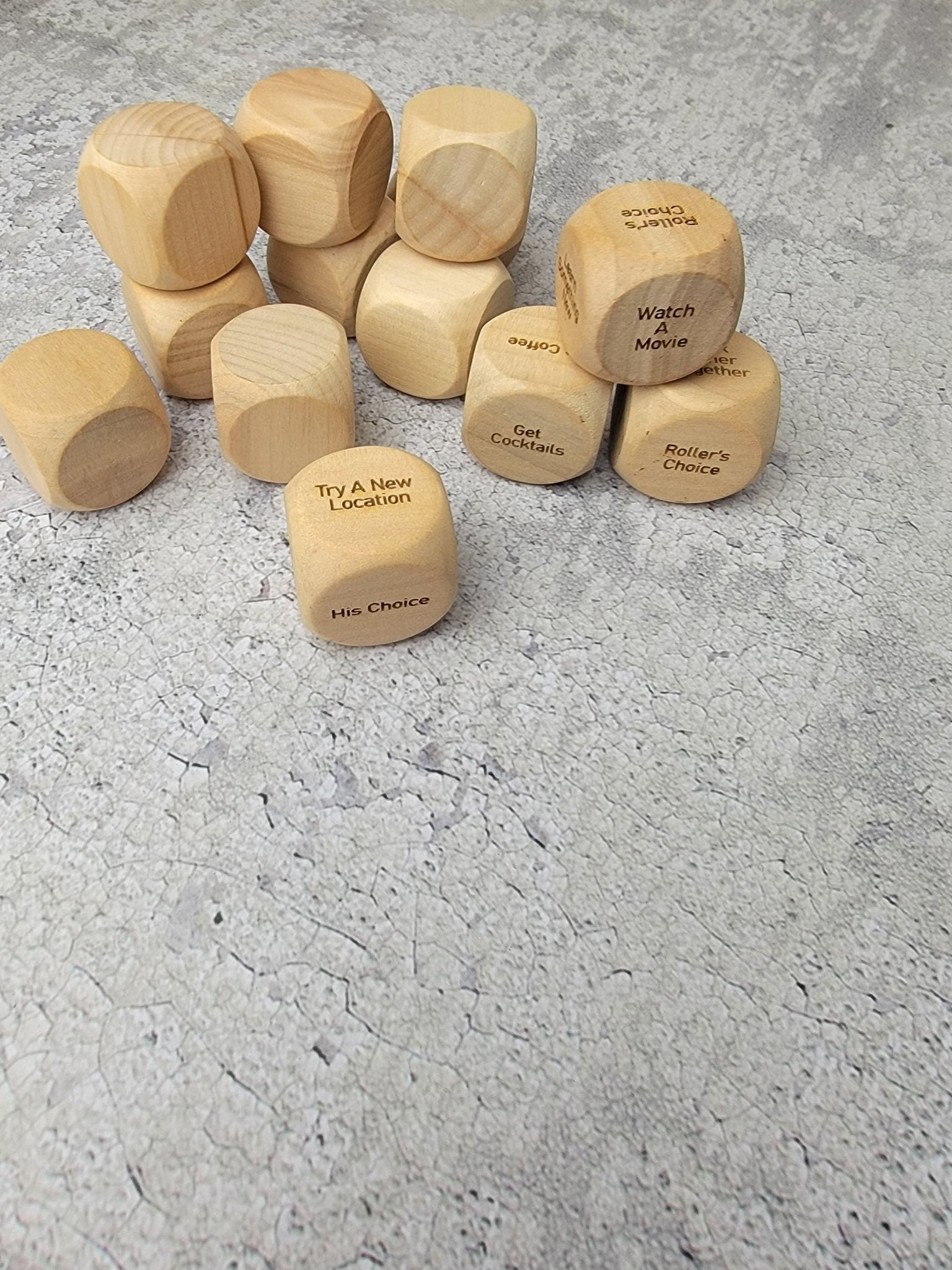 Personalized Couples Date Decision Dice