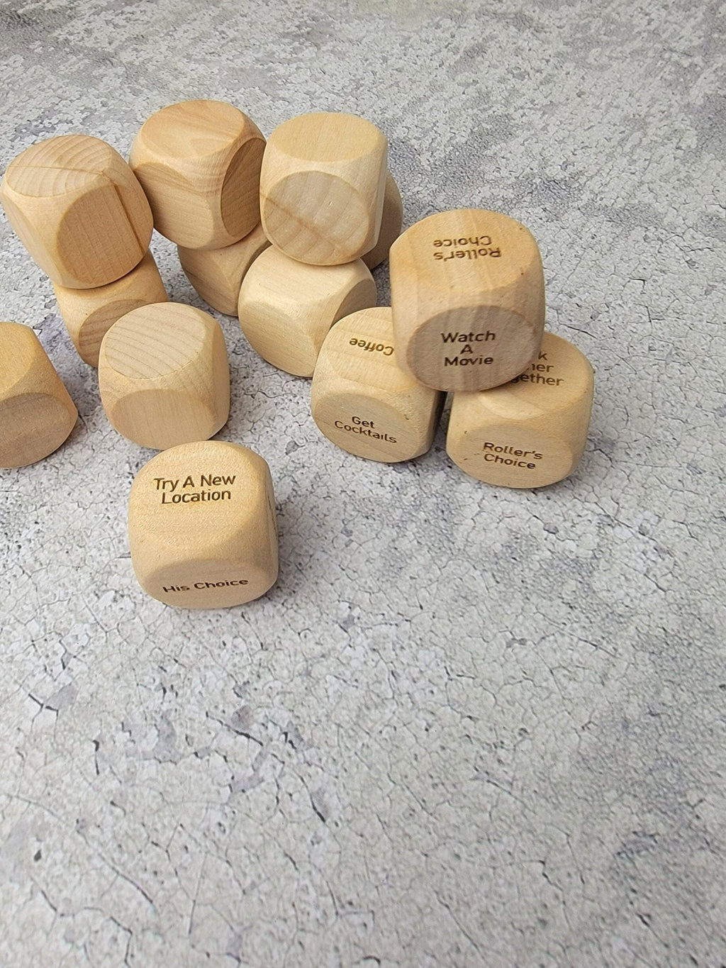 Personalized Couples Date Decision Dice