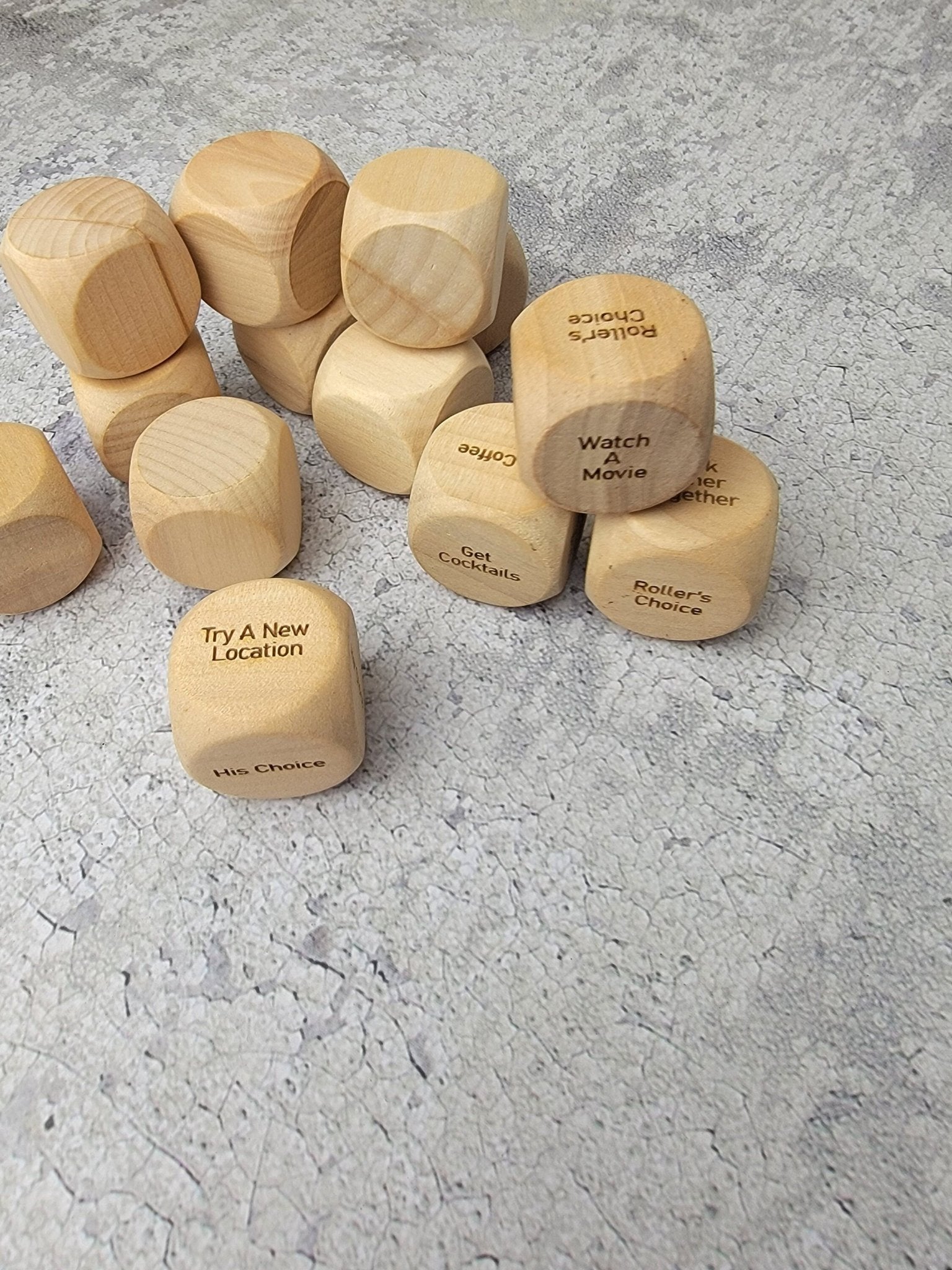 Personalized Couples Date Decision Dice