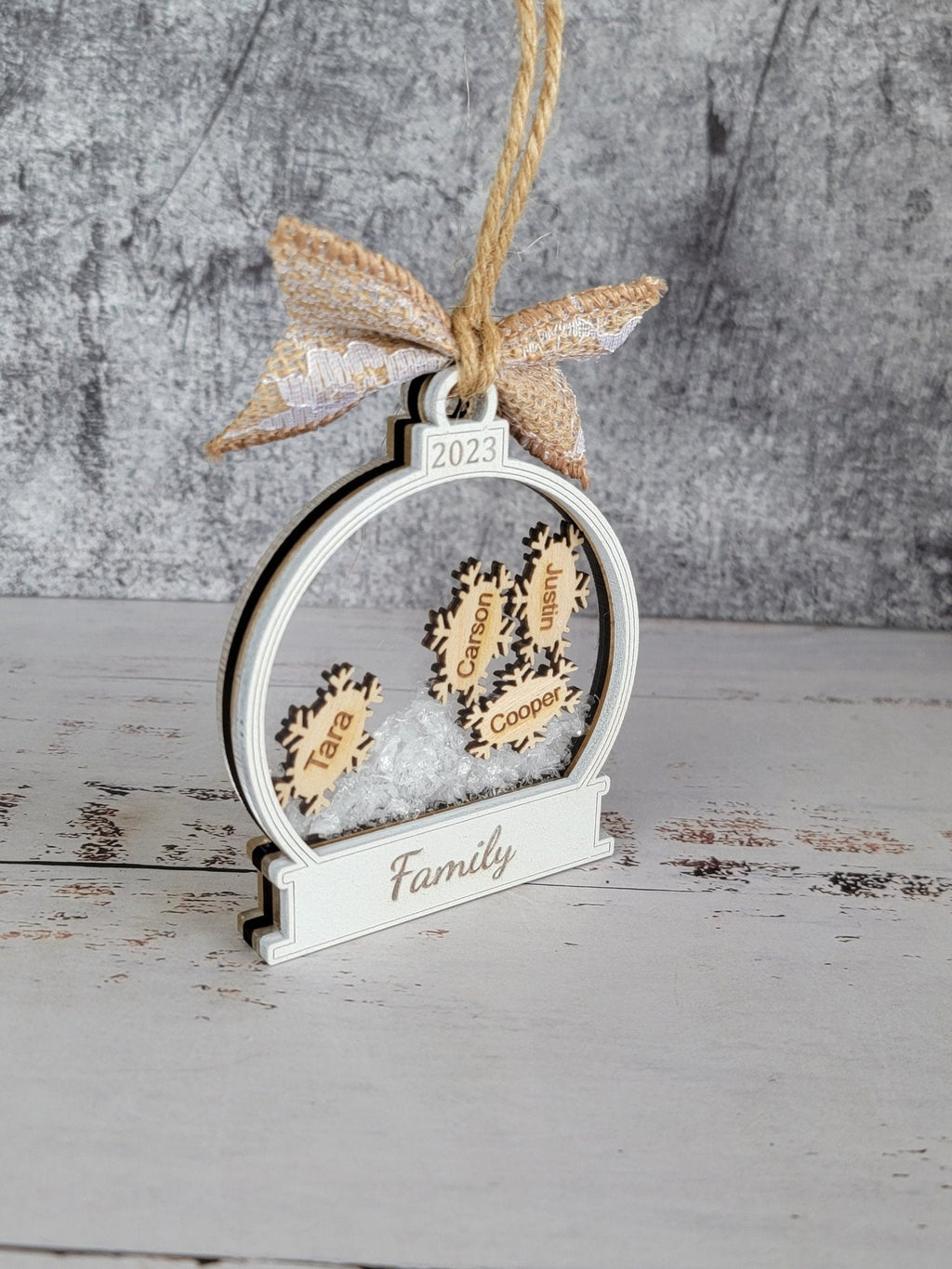 2025 Custom Personalized Snow Globe Christmas Ornament