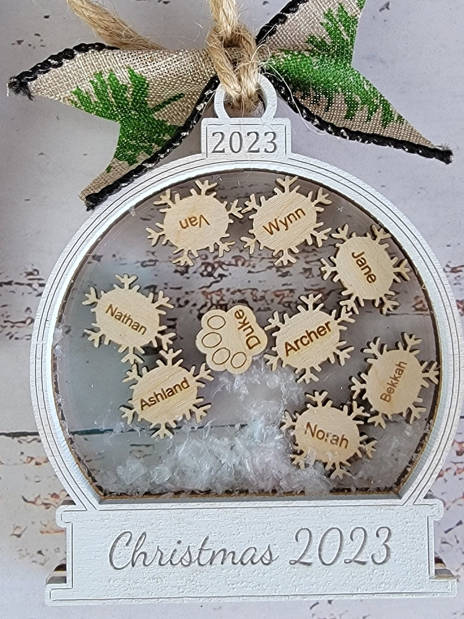 2025 Custom Personalized Snow Globe Christmas Ornament