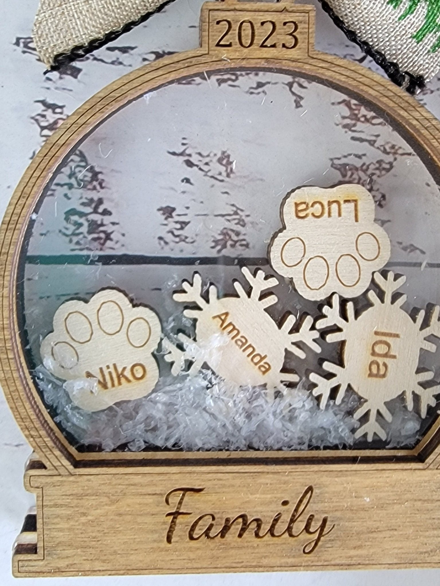 2025 Custom Personalized Snow Globe Christmas Ornament