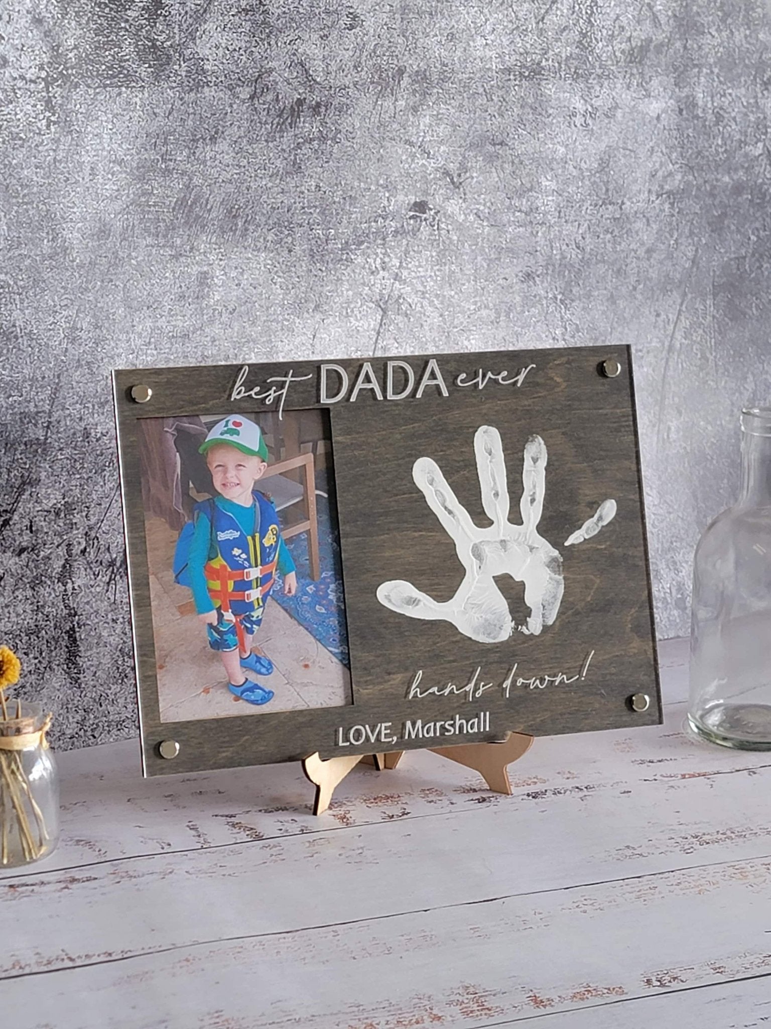 DIY Handprint Picture Frame