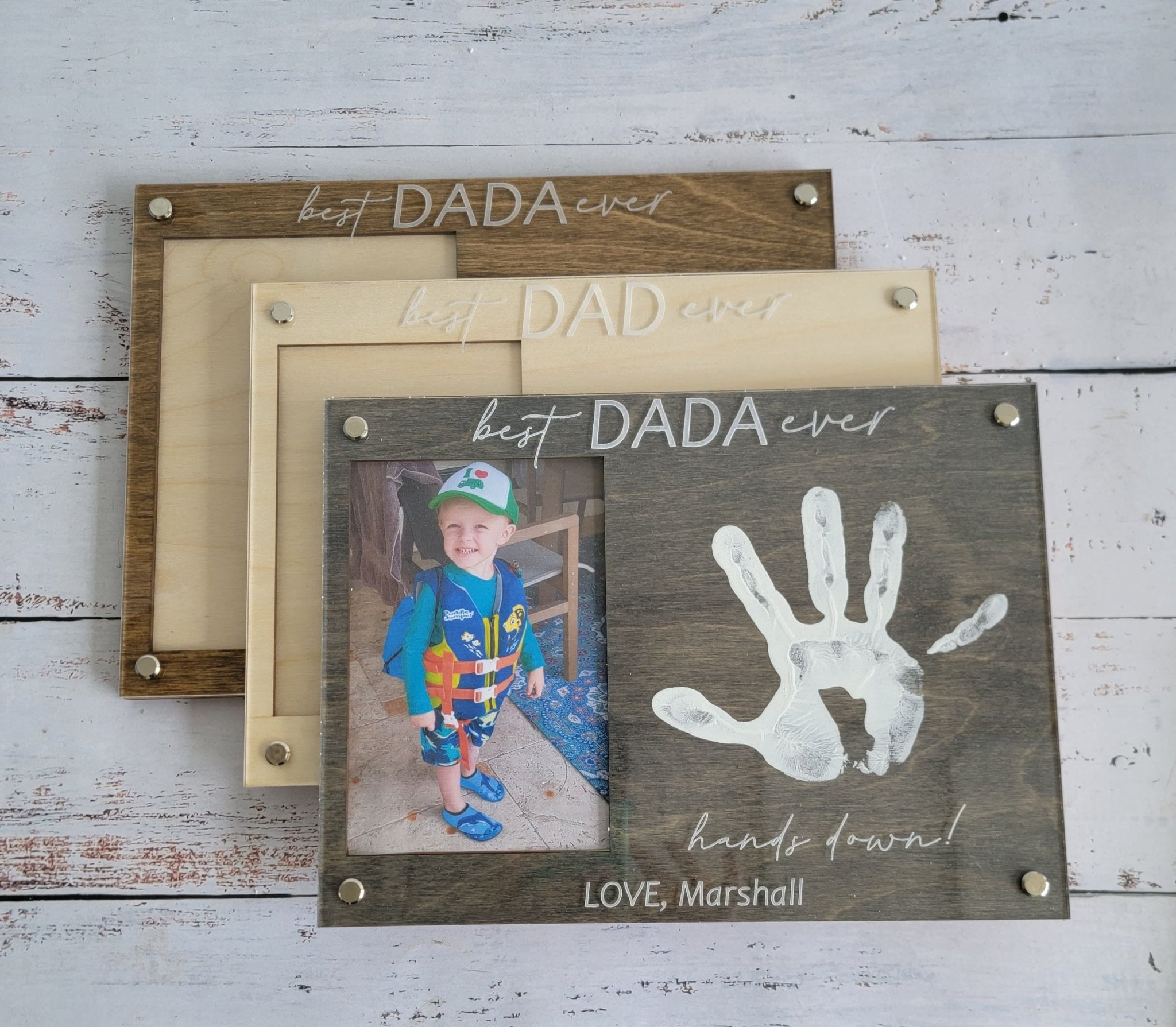 DIY Handprint Picture Frame