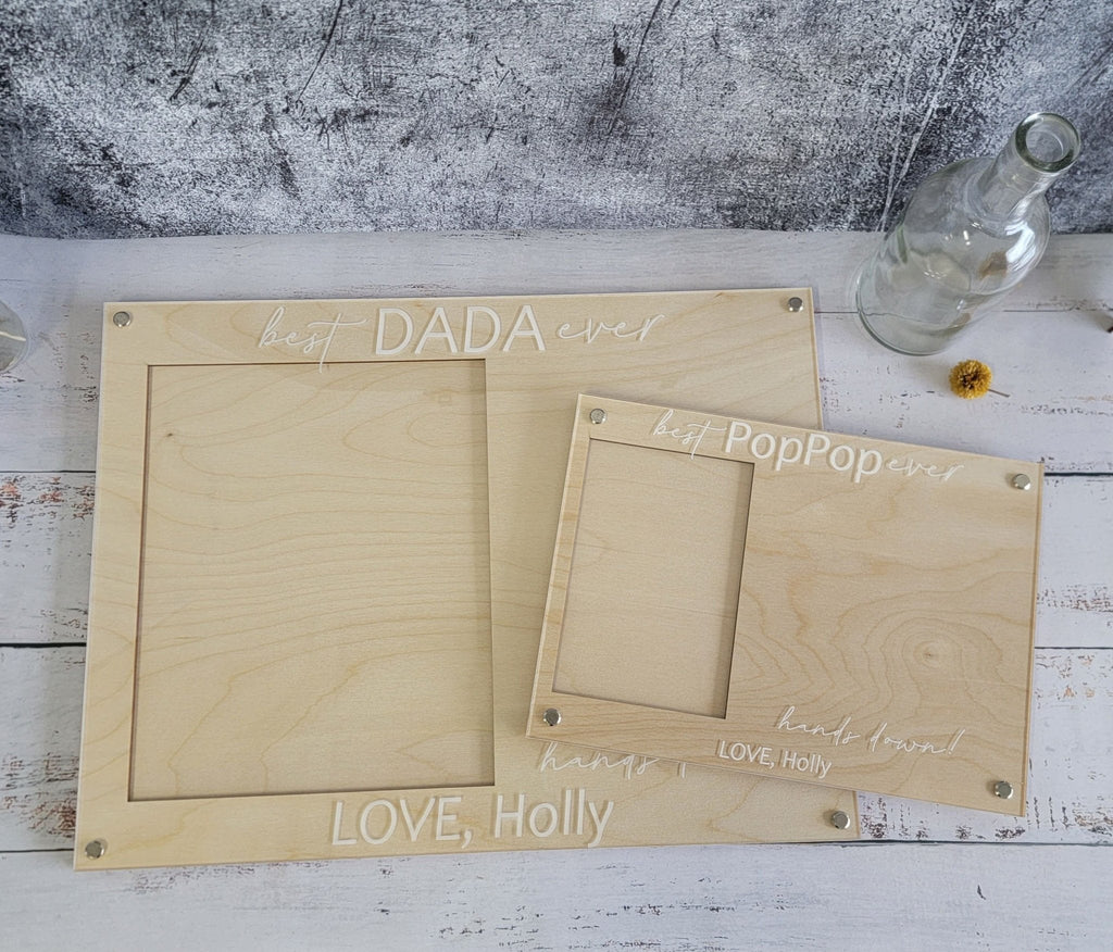 DIY Handprint Picture Frame