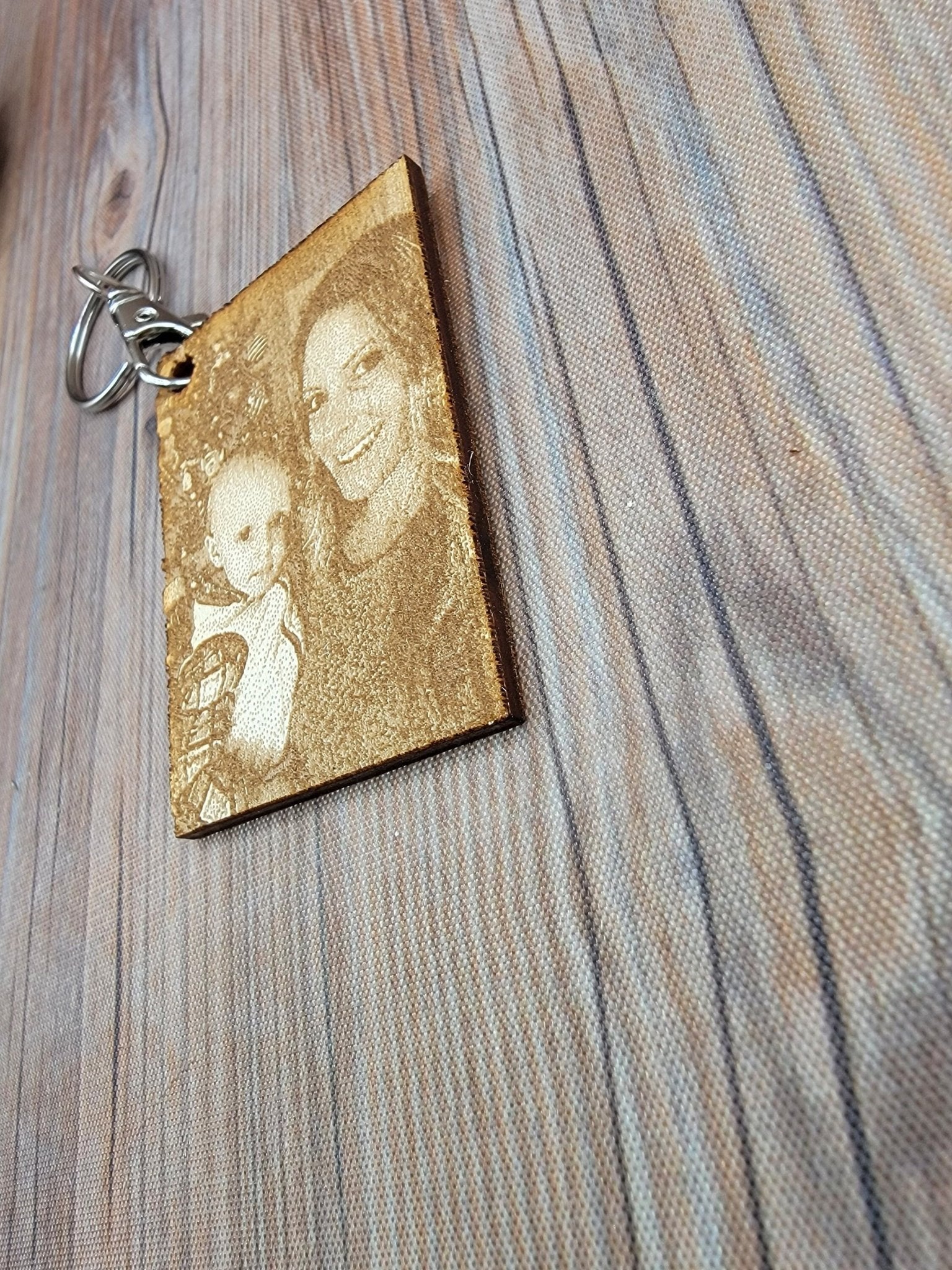 Engraved Photo Keychain